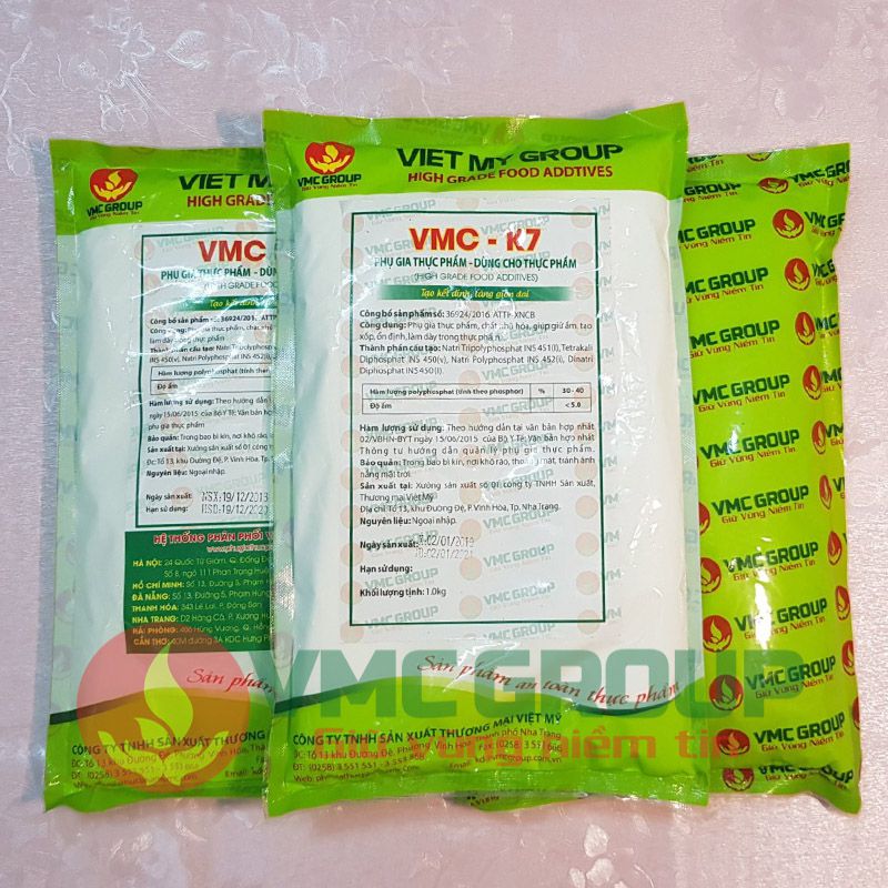 VMC K7 tạo dai và kết dính cho giò chả