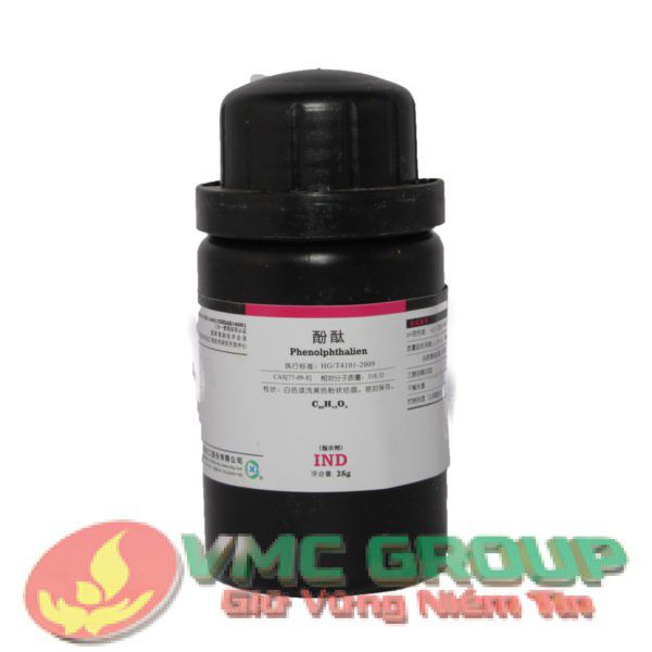 Phenolphthalein được dùng làm chất chỉ thị màu