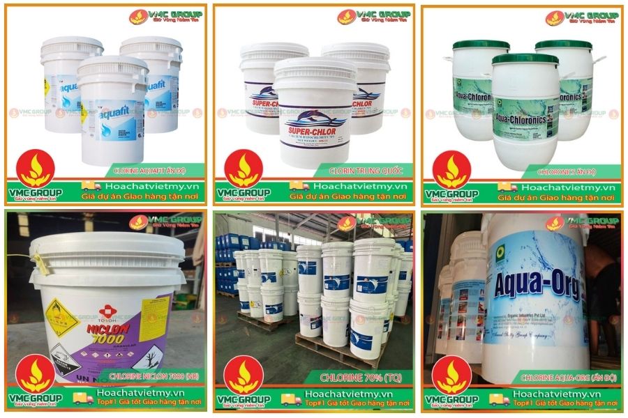 Hóa chất bể bơi Sài Gòn- Chlorine 70%
