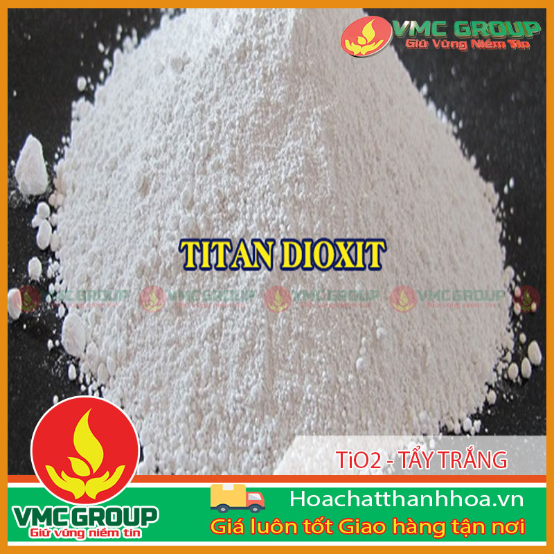 Titanium dioxide có dạng bột màu trắng