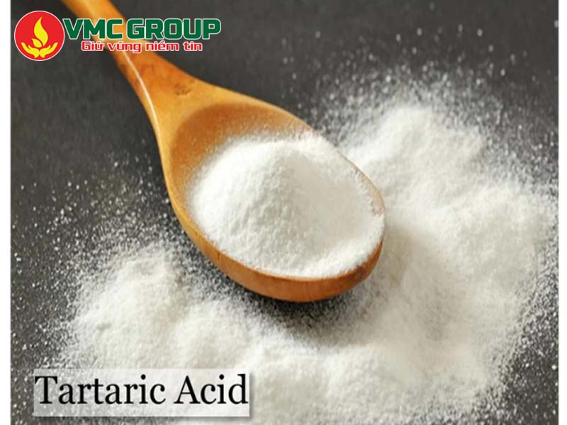 Tartaric Acid có dạng bột mịn màu trắng