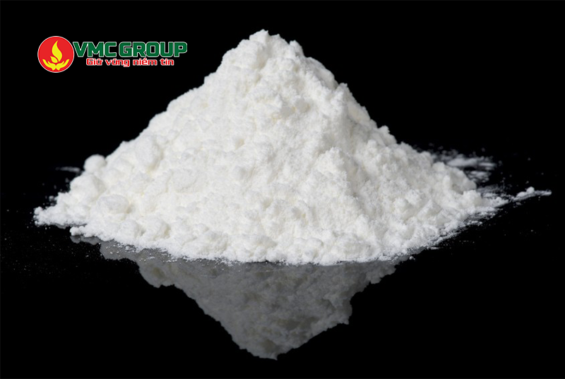 Bột talc có dạng bột mịn màu trắng